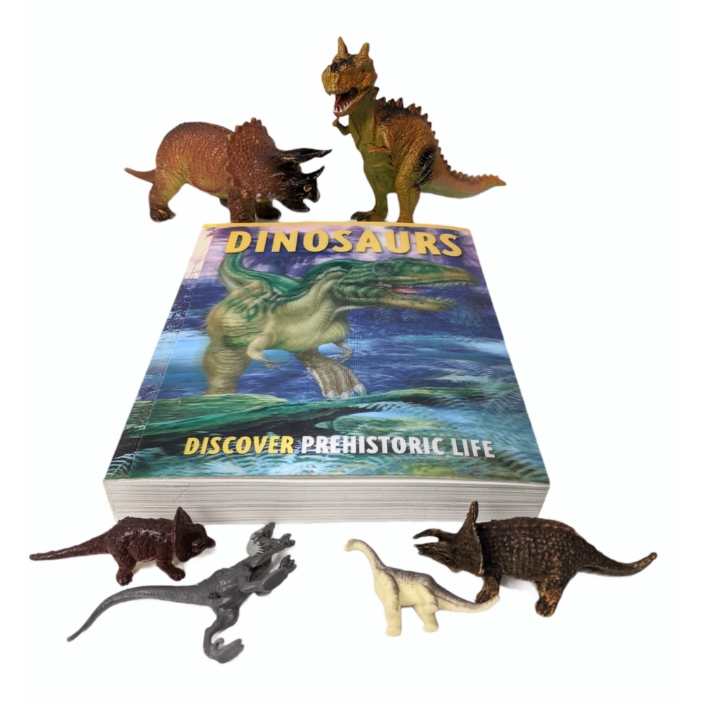 Dinosaurs Discover Prehistoric Life Book & Figures